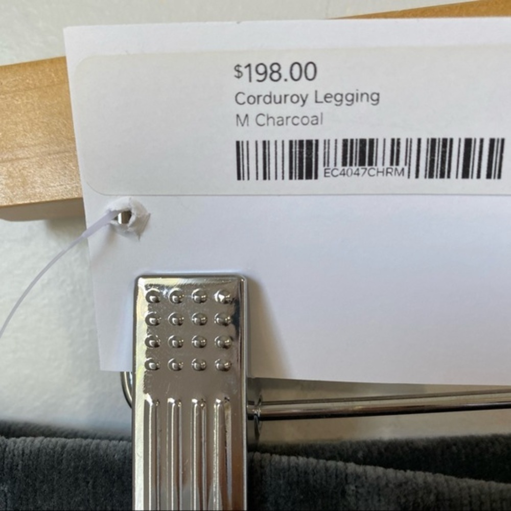 Enza Costa Corduroy Legging Charcoal - Picture 4 of 16